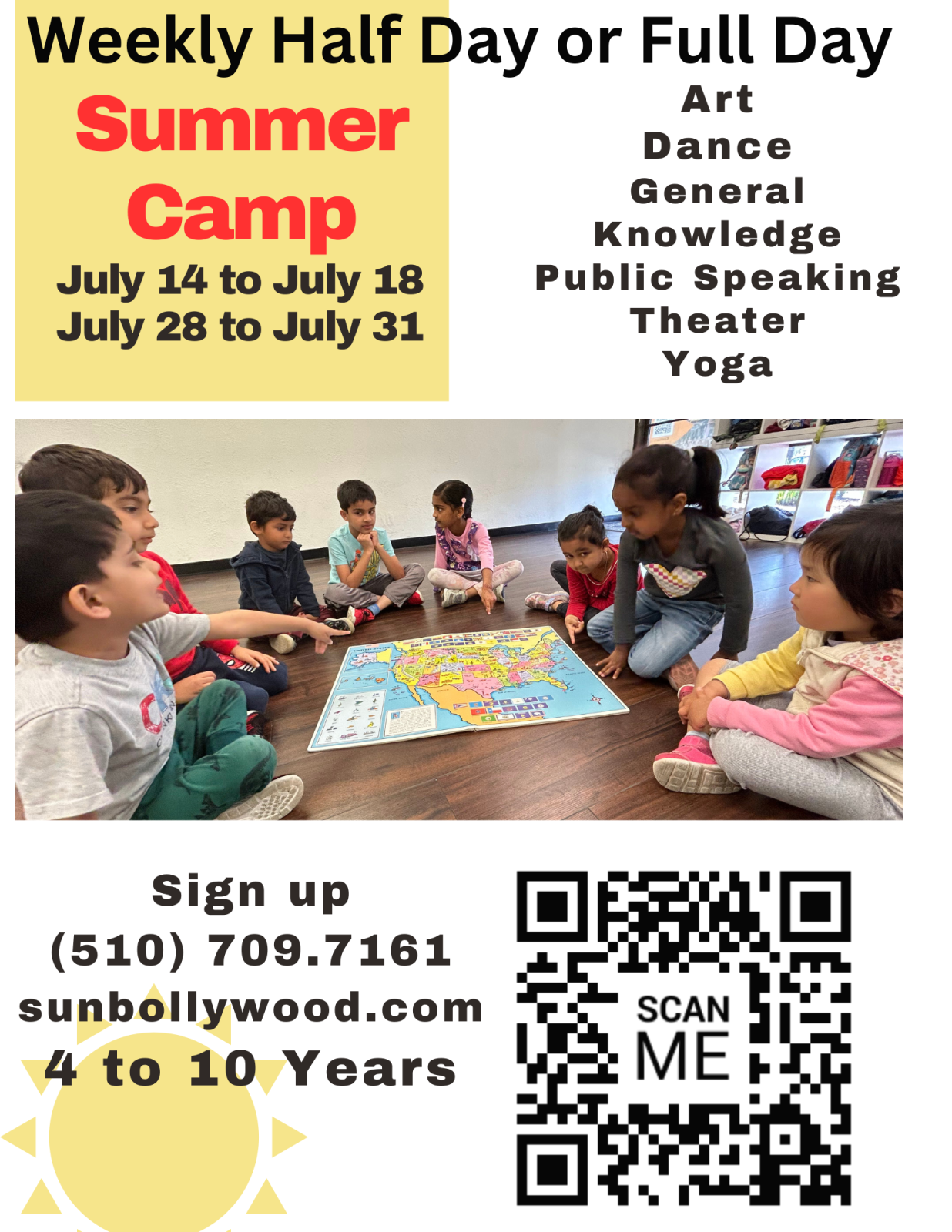 Summer camp july 14 - July 31