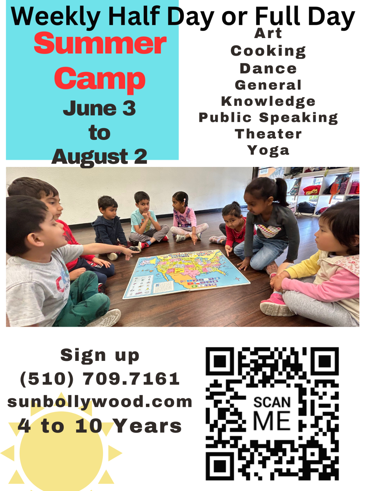 summer camp June 3 - Aug 2